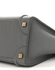 Baby Drummed Calfskin Micro Luggage Kohl