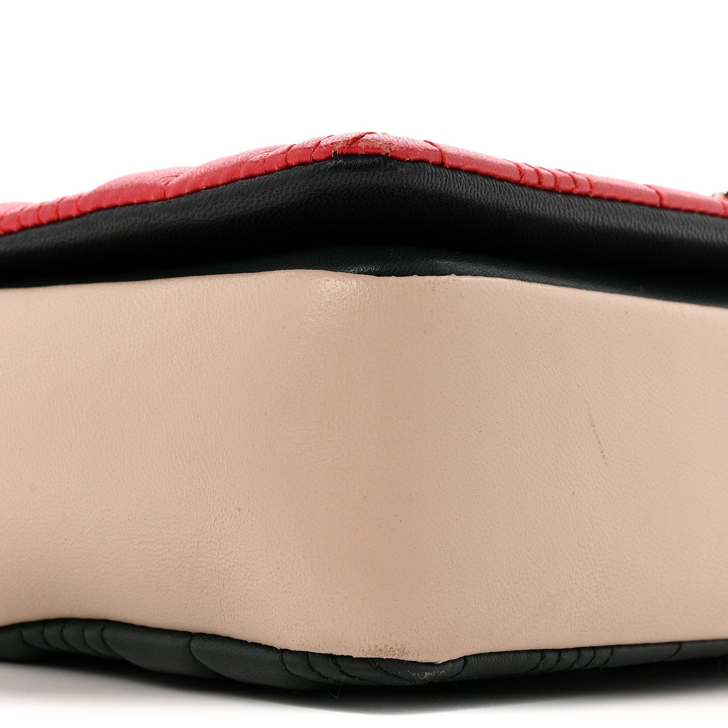 Lambskin Quilted Small Lola Bag Bright Red Orange