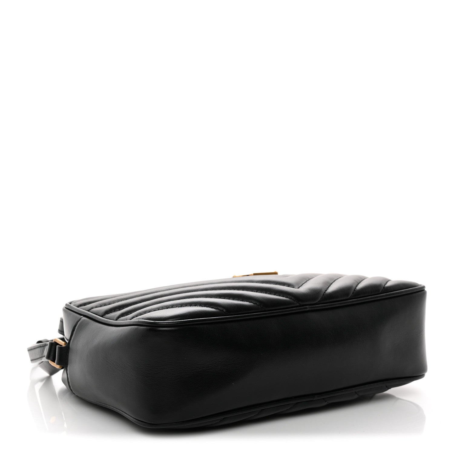 Calfskin Matelasse Monogram Lou Camera Bag Black