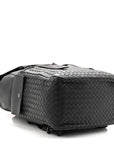 Calfskin Intrecciato Sassolungo Backpack Black Multicolor