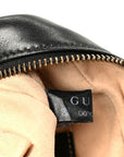 Calfskin Matelasse Mini GG Marmont Chain Shoulder Bag Black
