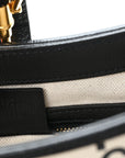 Azalea Calfskin GG Monogram Bi-Color Debossed Small Jackie 1961 Hobo Mystic White Black