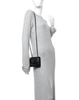 Lambskin Quilted Mini Trendy CC Clutch With Chain So Black