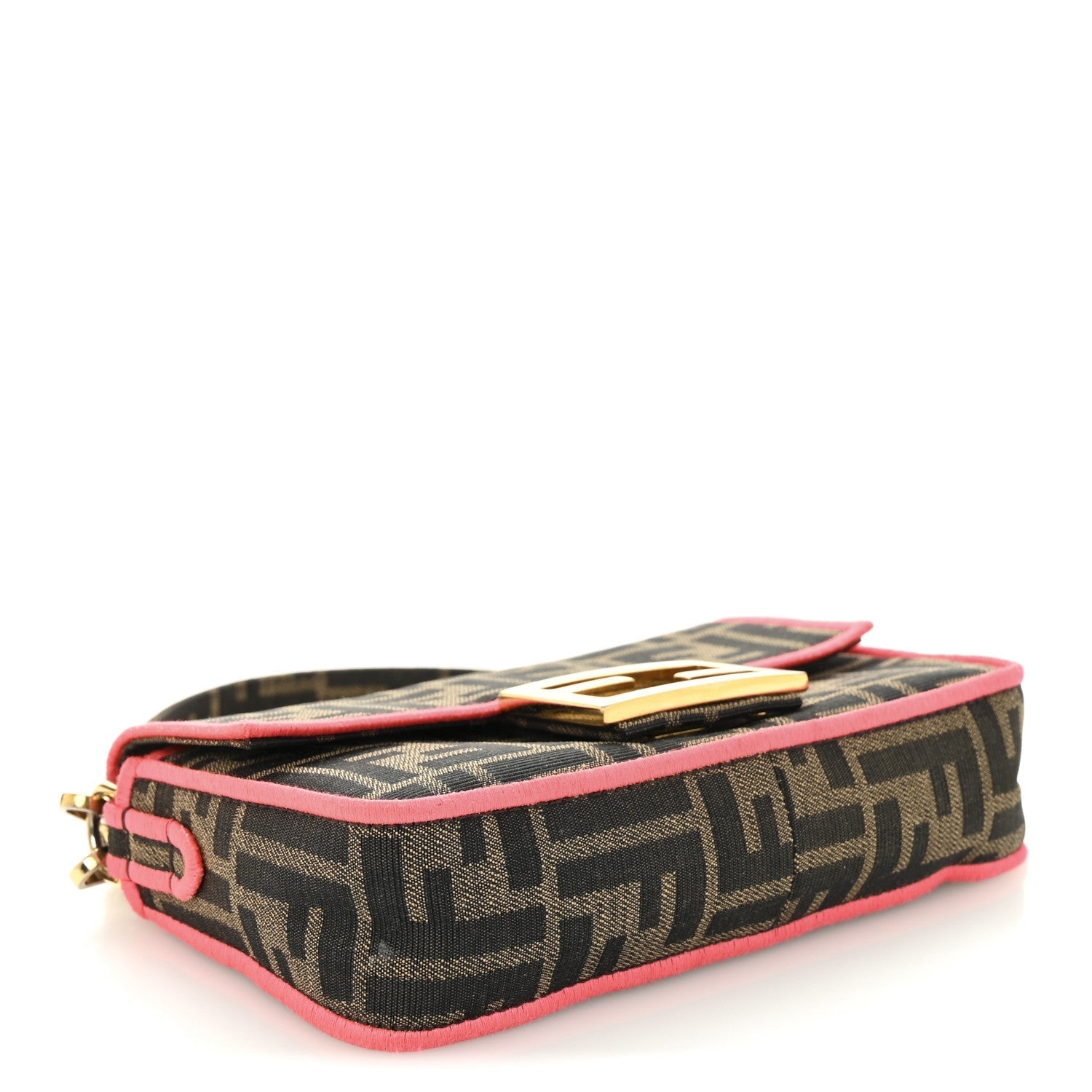 Fabric Jacquard FF 1974 Roma Armor Mini Baguette Tobacco Moro Fuxia Fluo