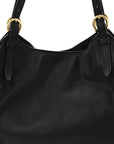 Grainy Calfskin House Check Small Canterbury Black