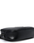 Calfskin Matelasse Monochrome Monogram Mini Lou Camera Bag Black