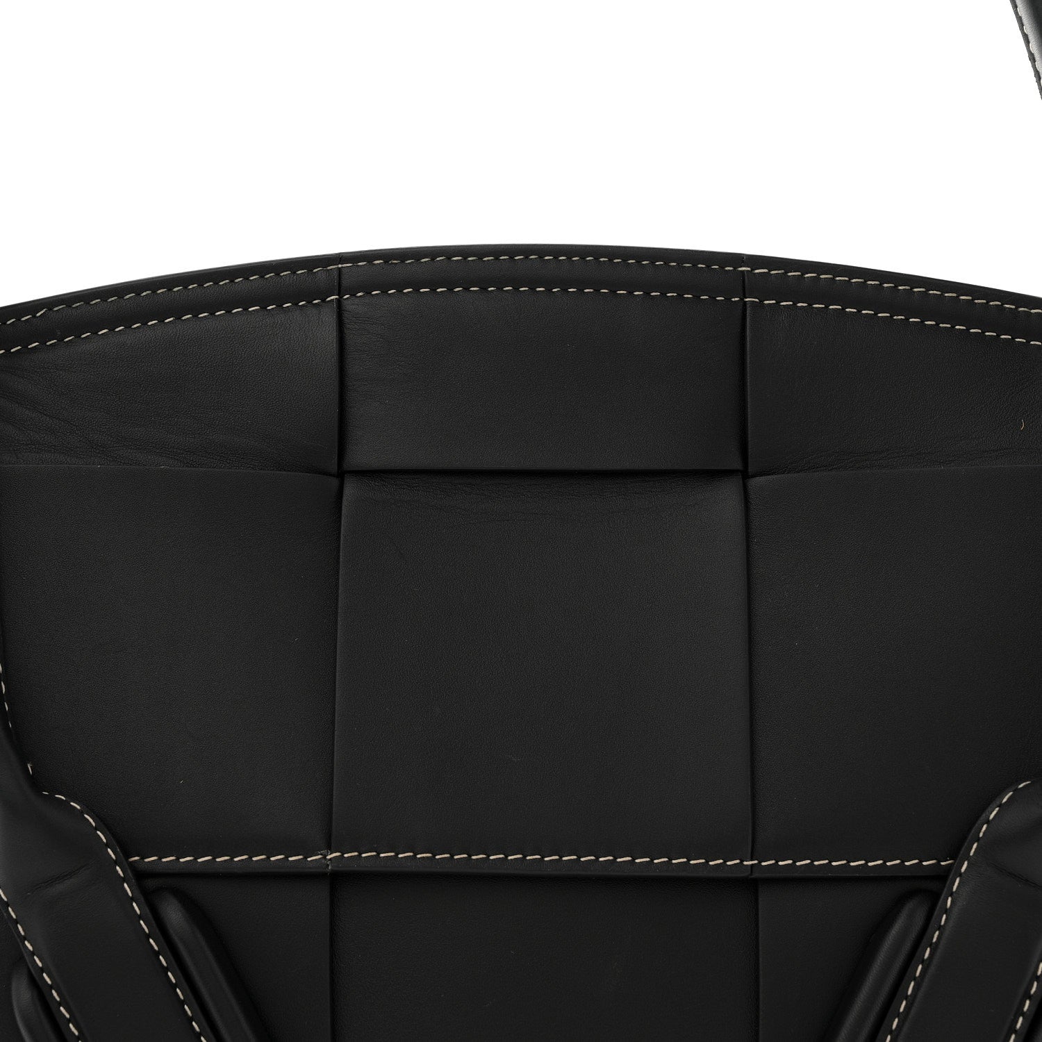 French Calfskin Maxi Intrecciato Arco 33 Black