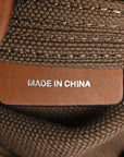 Canvas Mega Check Mini Ashby Tassel Crossbody Saddle Brown