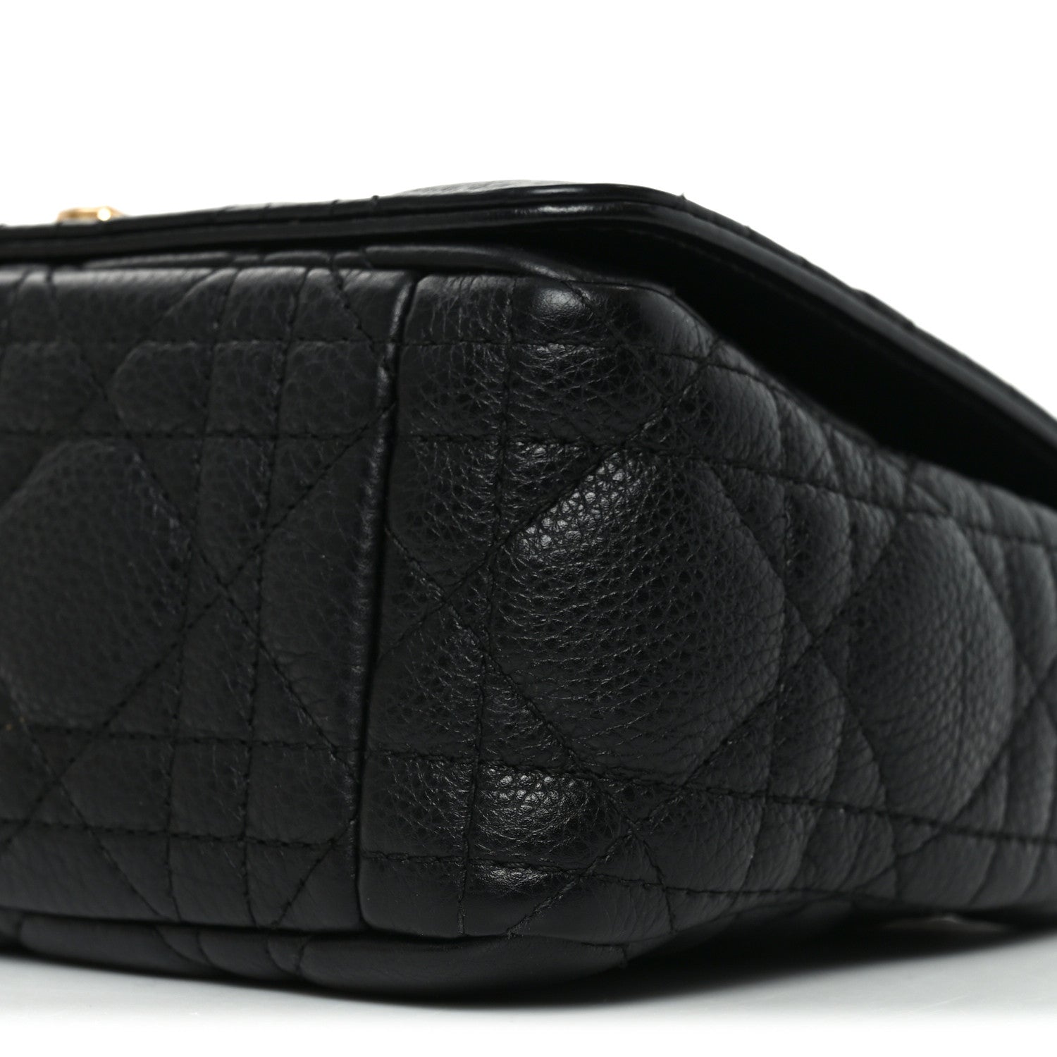 Calfskin Cannage Small Caro Bag Black