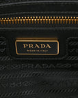 Re-Nylon Saffiano Medium Re-Edition 1978 Top Handle Bag Black