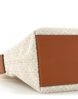 Jacquard Anagram Calfskin Small Cubi Bag Ecru Tan