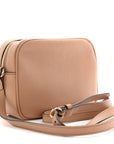 Pebbled Calfskin Small Soho Disco Bag Camelia