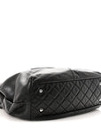 Calfskin Large Trianon Tote Black