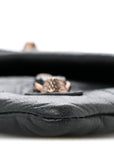 Agneau Giant 12 Rose Gold Hardware Envelope Clutch Anthracite