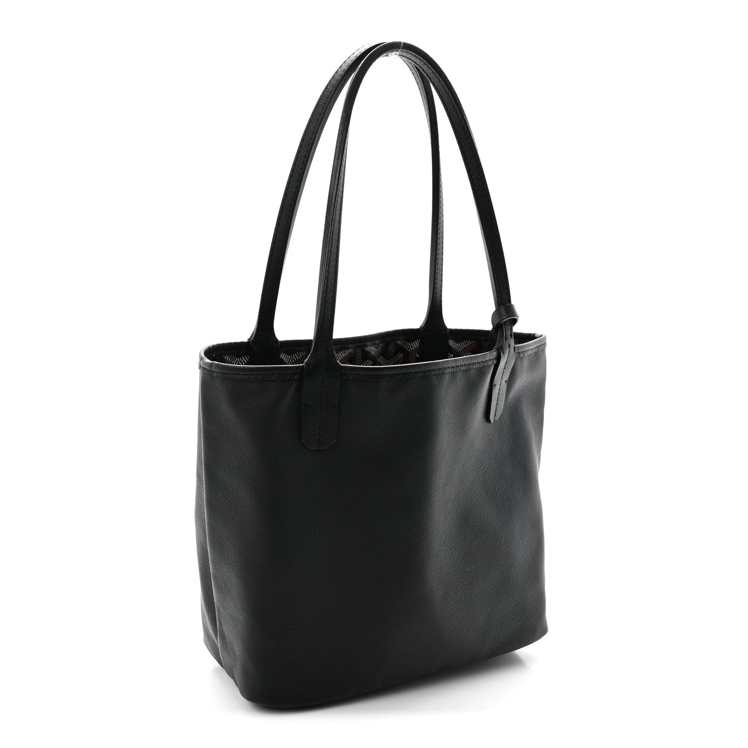 Goyardine Reversible Mini Anjou Black