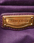 Nappa Matelasse Lux Coffer Bag Purple