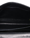 Lambskin Quilted Extra Mini Rectangular Flap Black