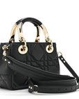 Calfskin Cannage Mini The Lady 95.22 Black