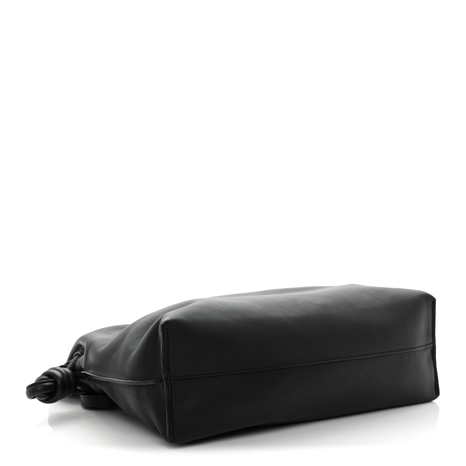 Nappa Medium Flamenco Knot Bag Black