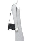 Pebbled Calfskin Small Soho Disco Bag Black