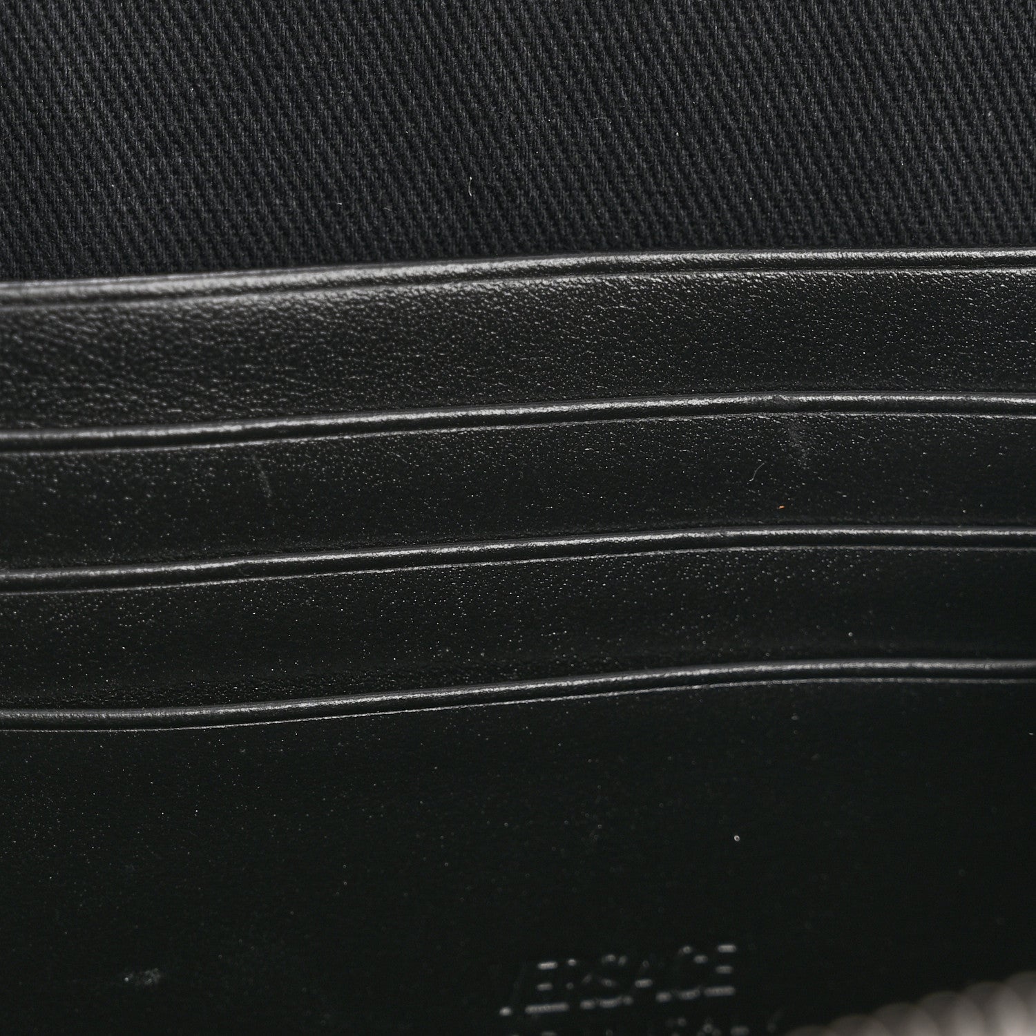 Coated Canvas La Greca Signature  Black Gray