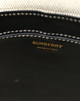 Canvas Horseferry Print Note Crossbody Bag Grey Black
