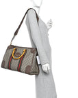 Soft GG Supreme Monogram Web Medium Duffle Bag Beige New Acero Crop