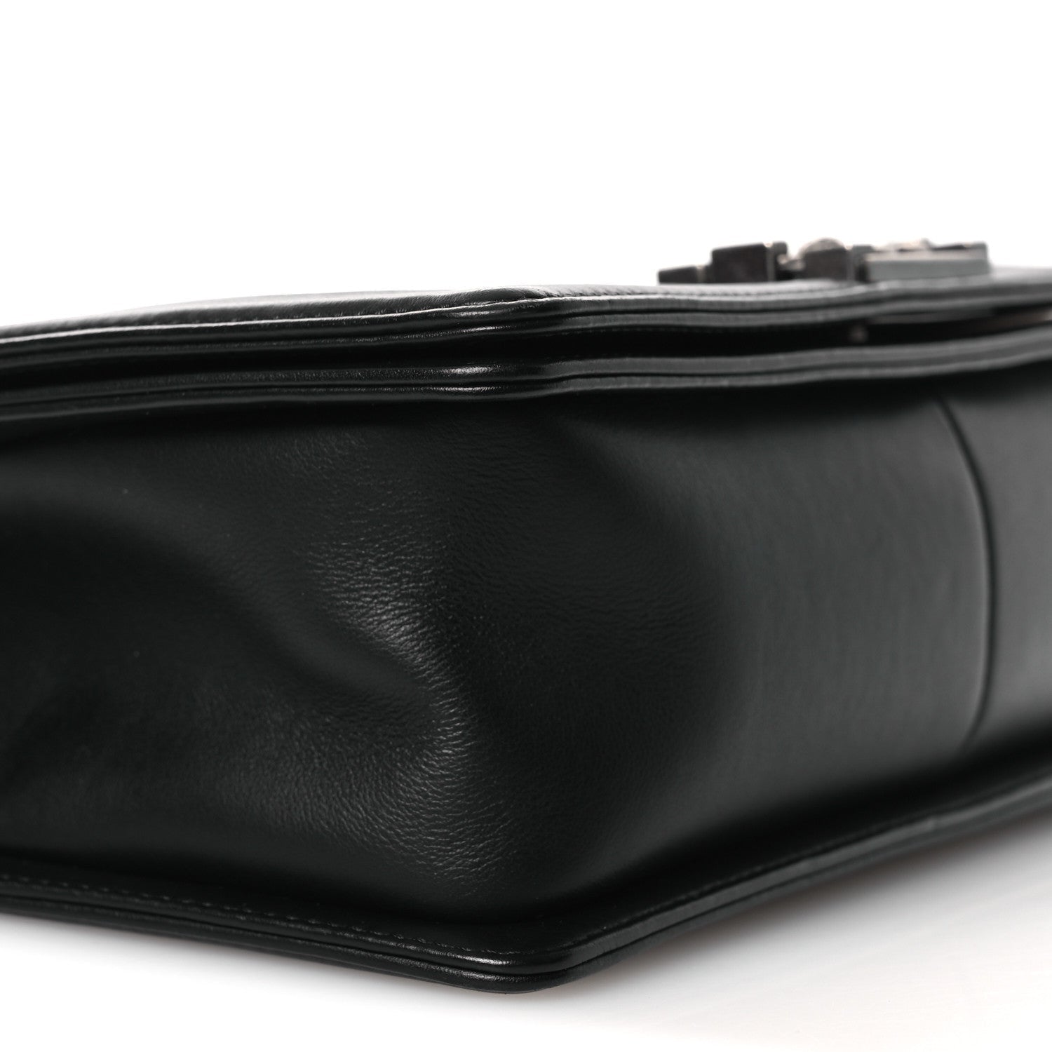 Calfskin Quilted Medium Boy Flap Black