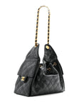 Caviar Quilted Small CHNL 25 Handbag Black