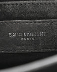Calfskin Crocodile Embossed Medium Monogram Sunset Black