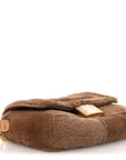 Mink Shiny Nappa Nano Baguette Charm Naturale Oro Soft