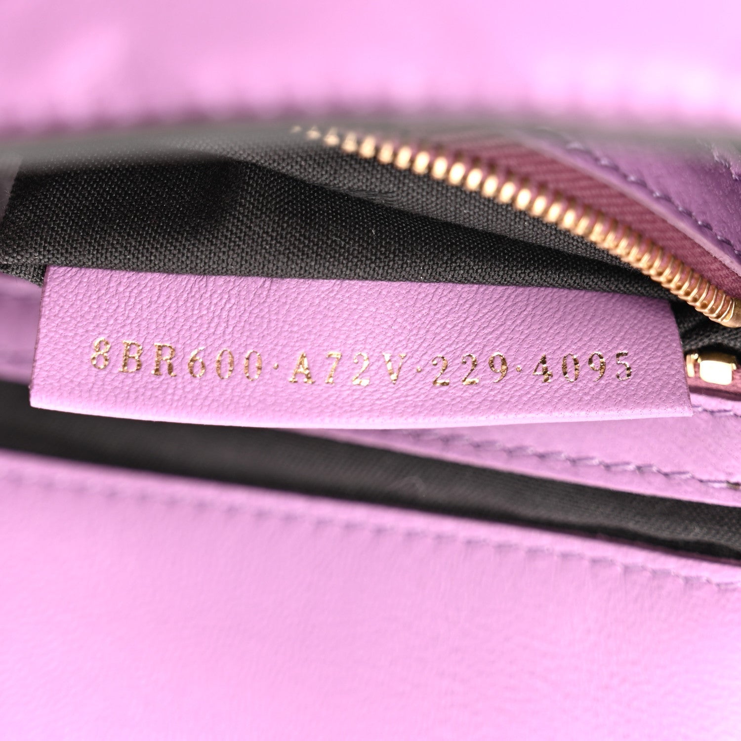 Nappa FF 1974 Embossed Baguette Agapanto