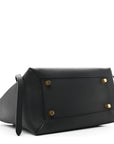 Grained Calfskin Mini Belt Bag Black