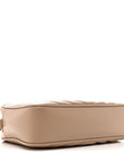 Calfskin Matelasse Monogram Lou Camera Bag Dark Beige