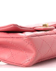 Aged Calfskin Quilted 2.55 Reissue Flap Belt Bag Pink
