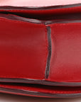 Box Calfskin Medium Classic Box Flap Bag Red