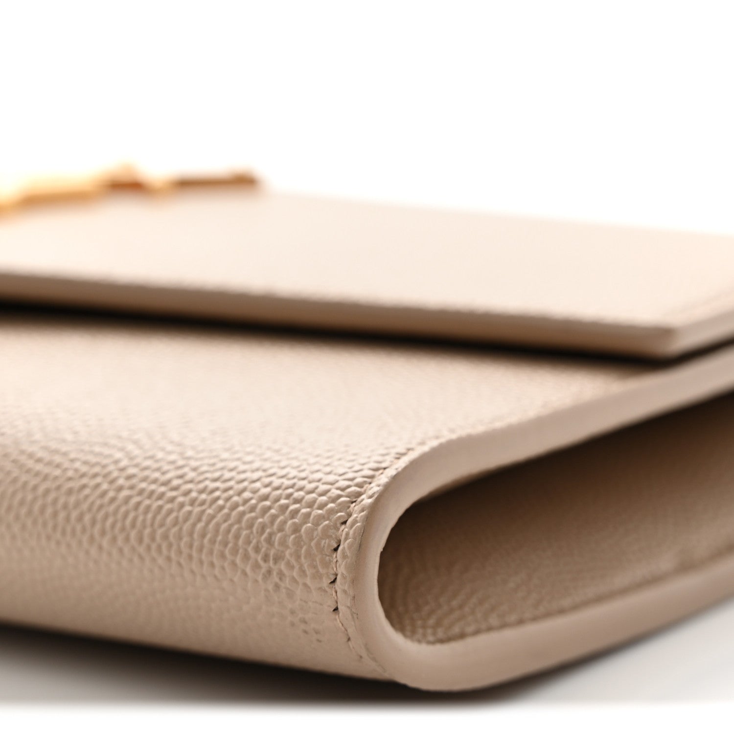 Grain De Poudre Monogram Uptown Chain Wallet Dark Beige