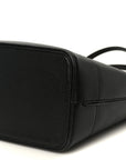 Textured Dollar Calfskin Small Ophidia Shoulder Tote Bag Black