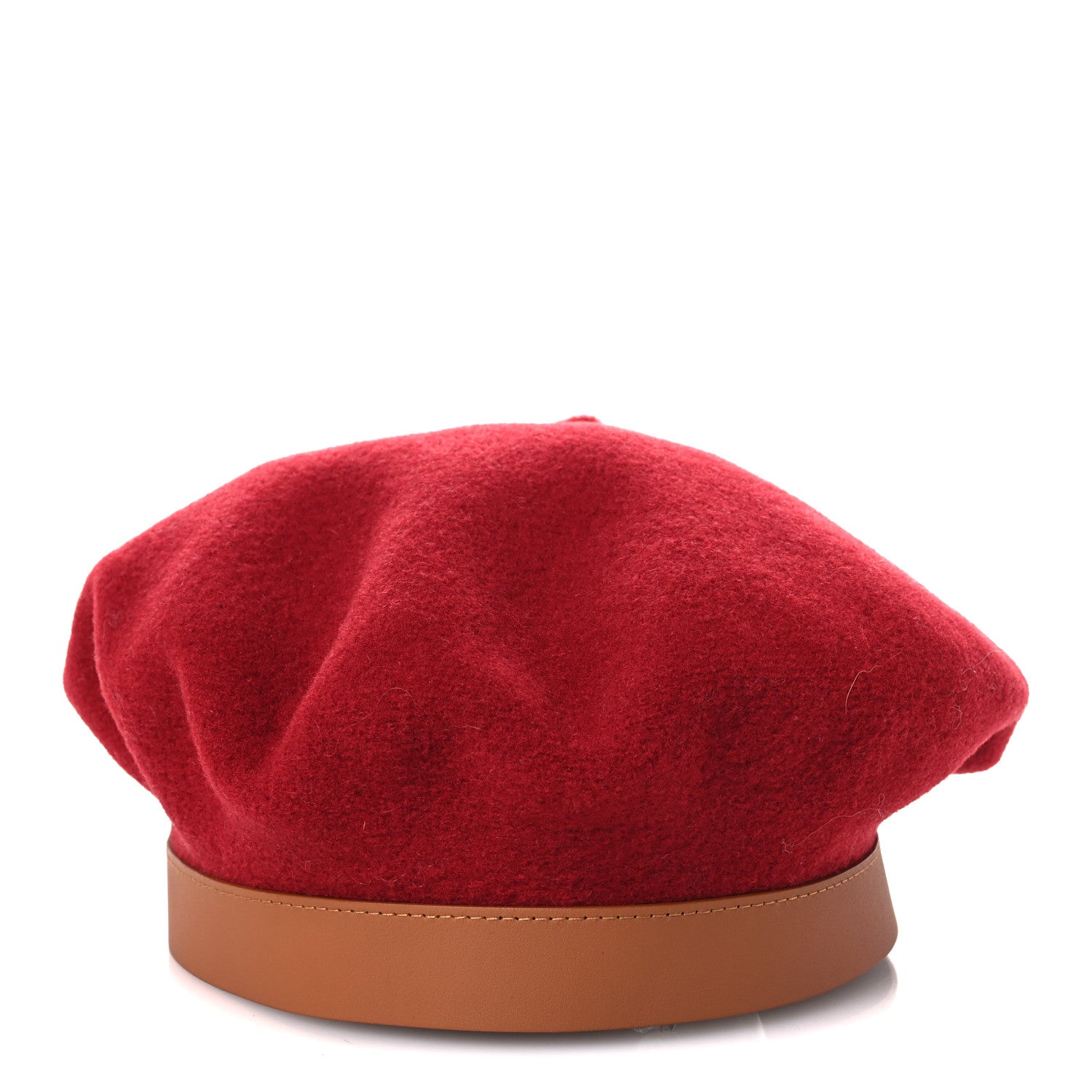 Merino Wool Bonnie Sailor Beret 59 Rouge Rubis