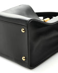 Vitello Seta Glazed Fabric FF 1974 Medium Peekaboo X-Lite Black Mogano Panna