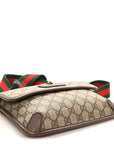 GG Supreme Monogram Neo Vintage Web Belt Bag Brown