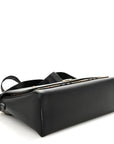 Grainy Calfskin Vintage Check Note Crossbody Bag Black