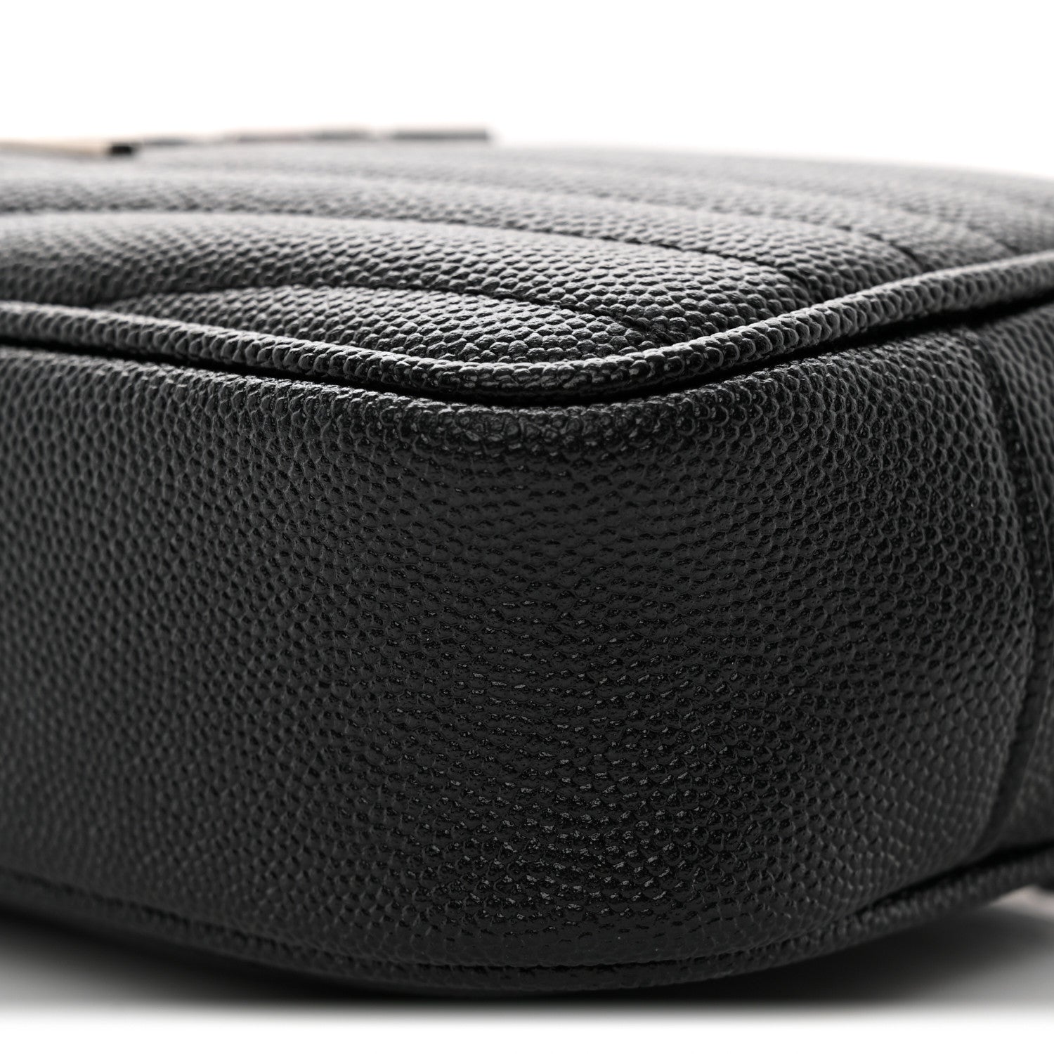 Grain De Poudre Matelasse Monogram Mini Lou Camera Bag Black