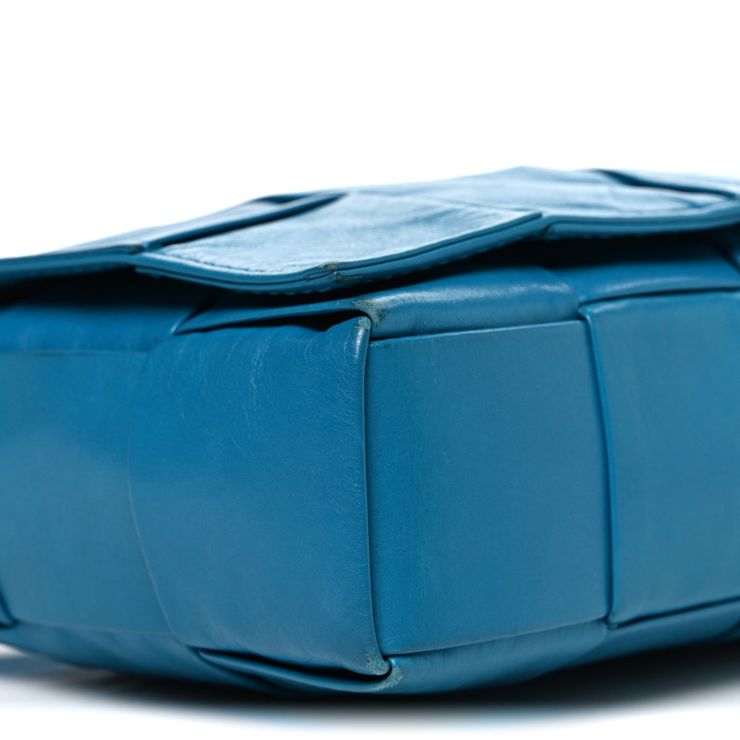 Paper Calfskin Maxi Intreccio Cassette Crossbody Bag Blaster