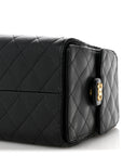 Caviar Quilted Small CHNL 25 Handbag Black