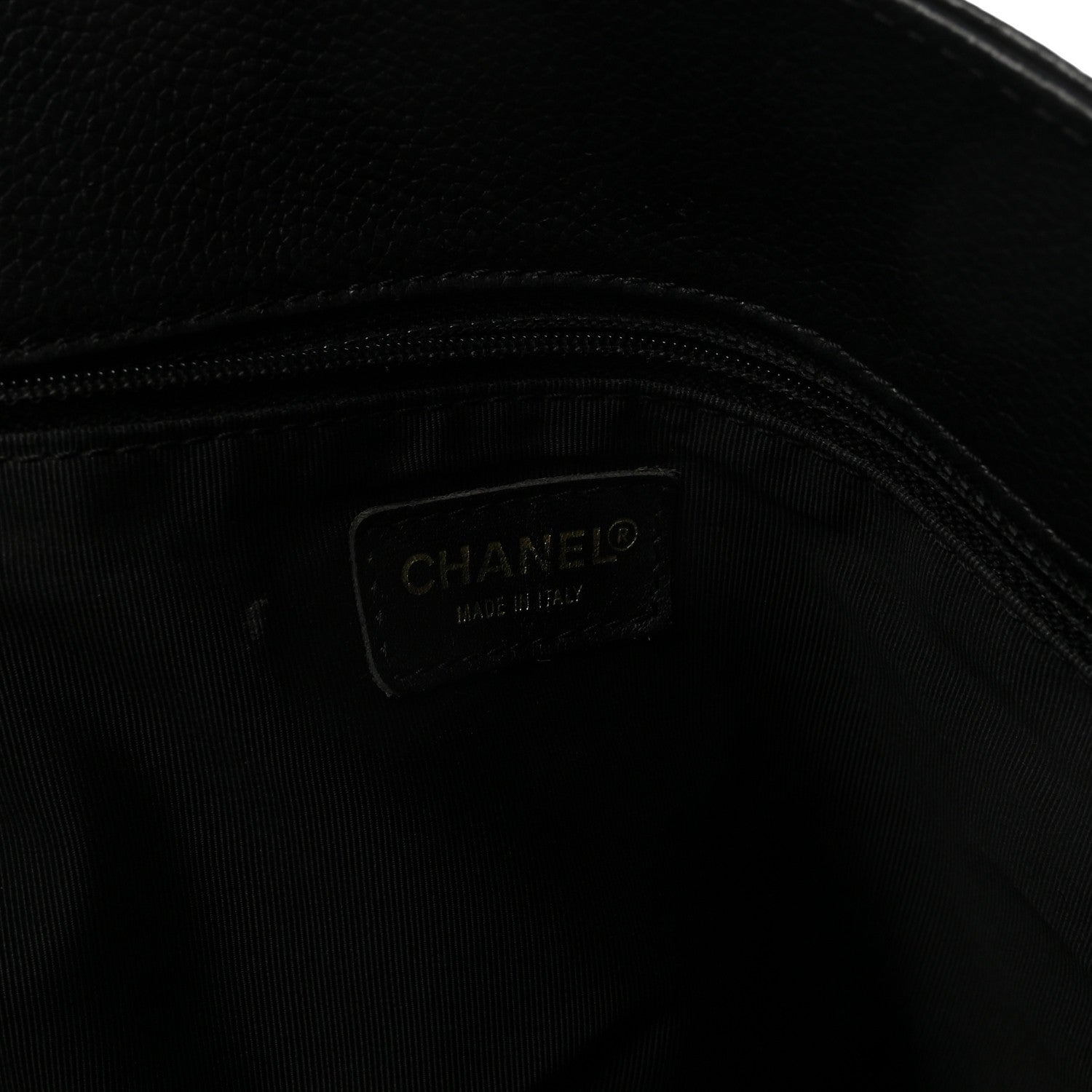 Calfskin Cerf Executive Shopper Tote Black