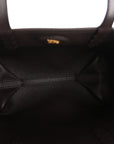 Grainy Calfskin Mini Reversible Tote Peat Sand
