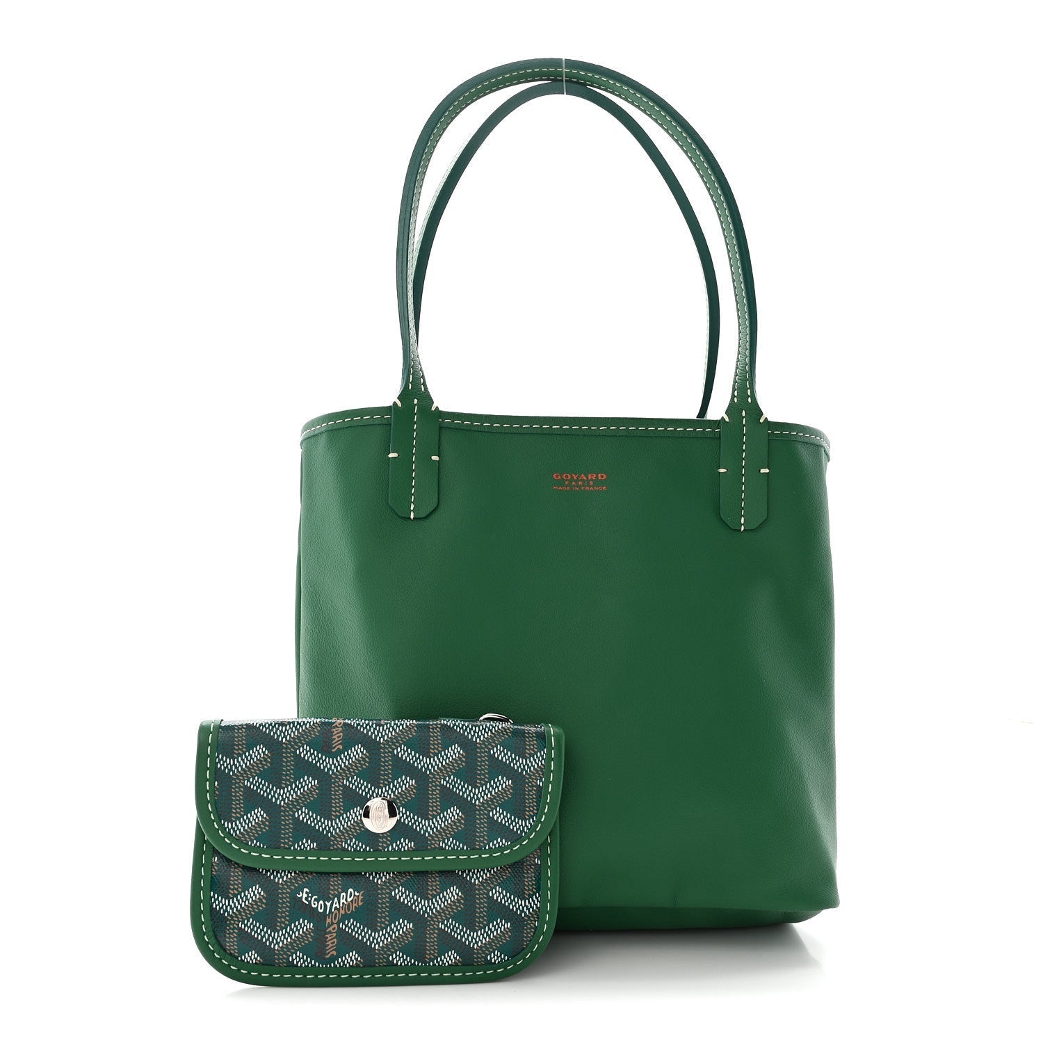 Goyardine Reversible Mini Anjou Green
