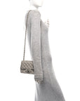Lambskin Quilted Mini Square Flap Grey