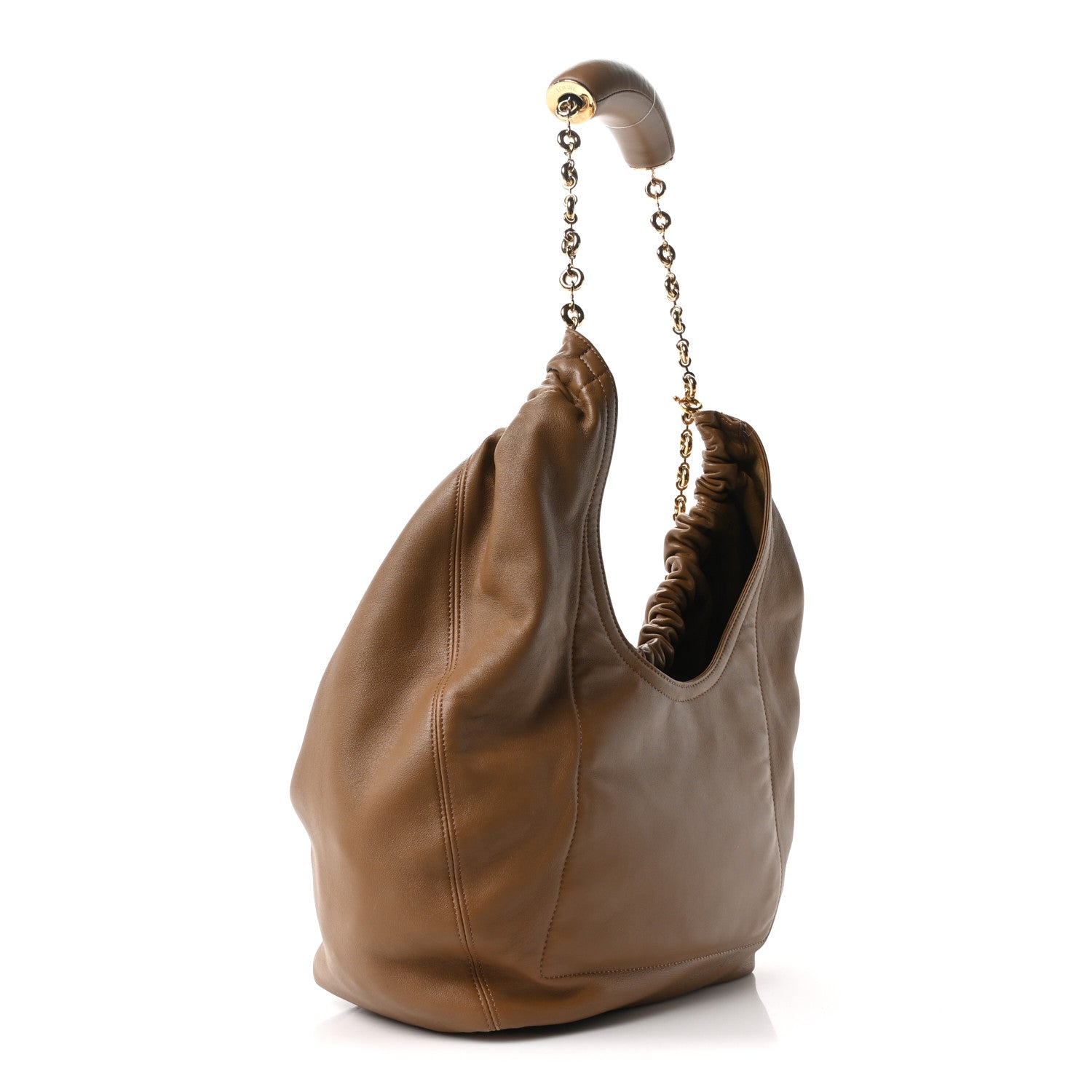 Mellow Nappa Medium Squeeze Bag Oak